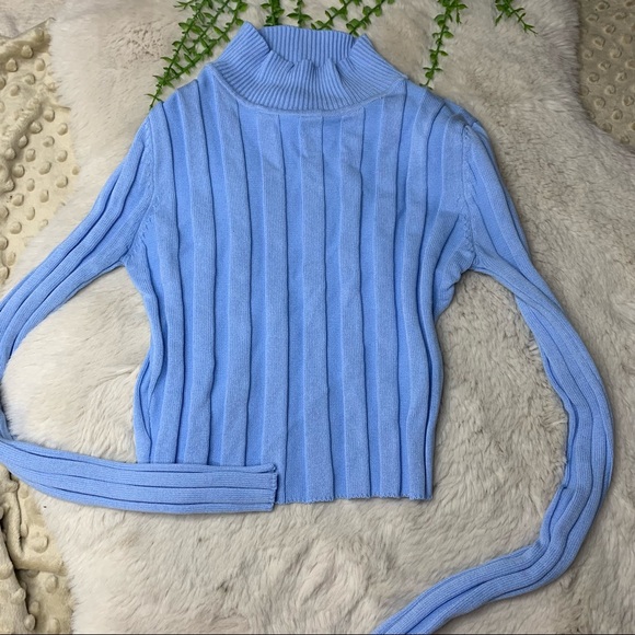 Tops - Red Berry Fashions Ribbed Top Mock Turtleneck S/M